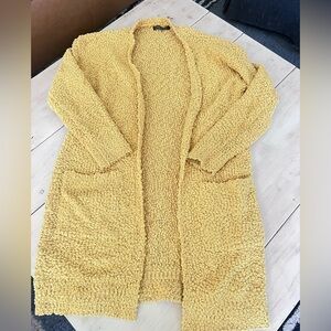 Cozy Sunflower Long Cardigan